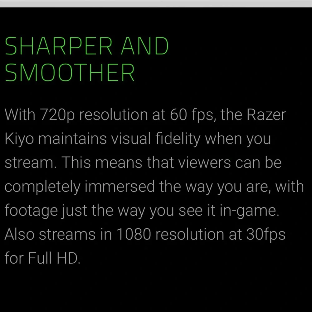 Razer Kiyo webcam